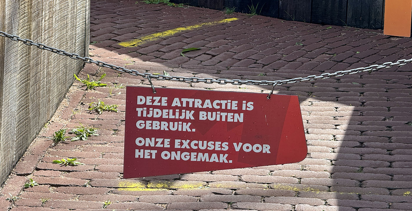 Personeelstekort en storingen: negen attracties in Walibi Holland gesloten