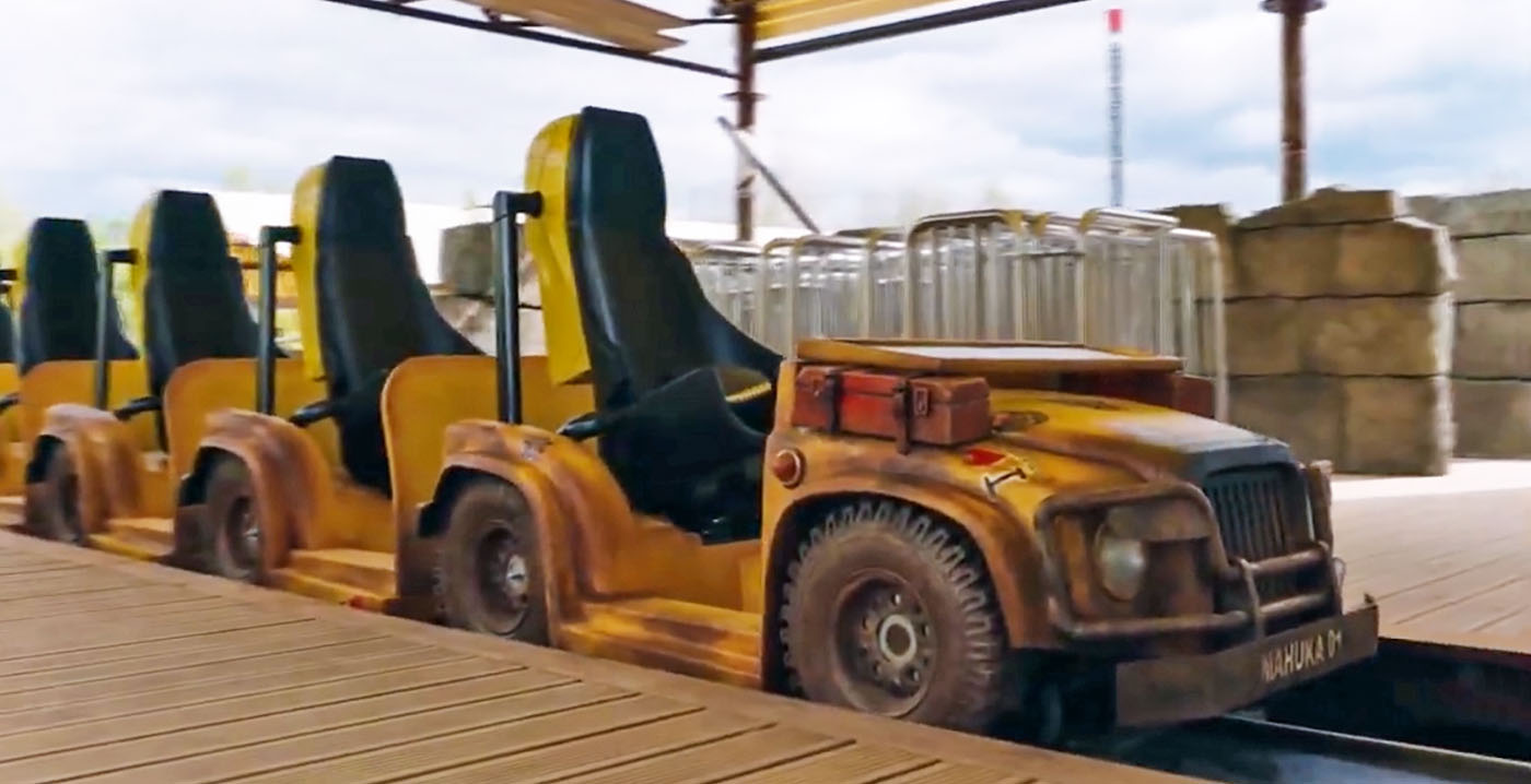 Walibi Rhône-Alpes onthult trein van eerste single-rail coaster in Europa