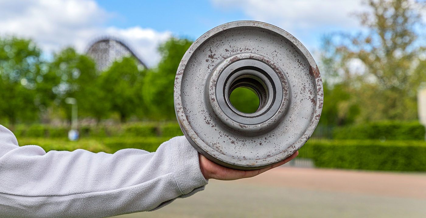 Exclusieve souvenirs in Toverland: onderdelen van houten achtbaan Troy