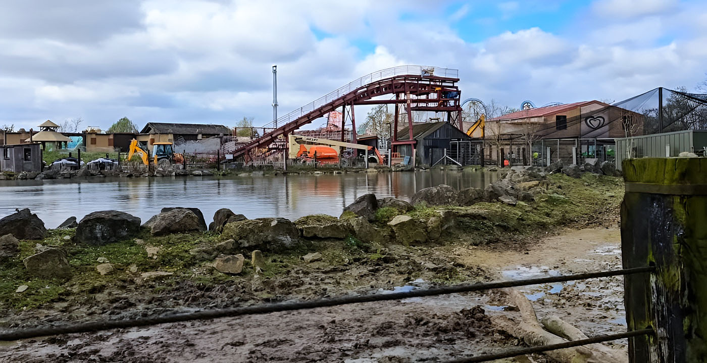 Waterbaan in Engels pretpark deels gesloopt: attractie wordt verlaagd