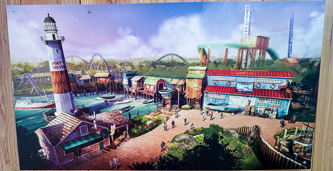 Walibi Belgium onthult meer ontwerpen van themagebied met nieuwe achtbaan