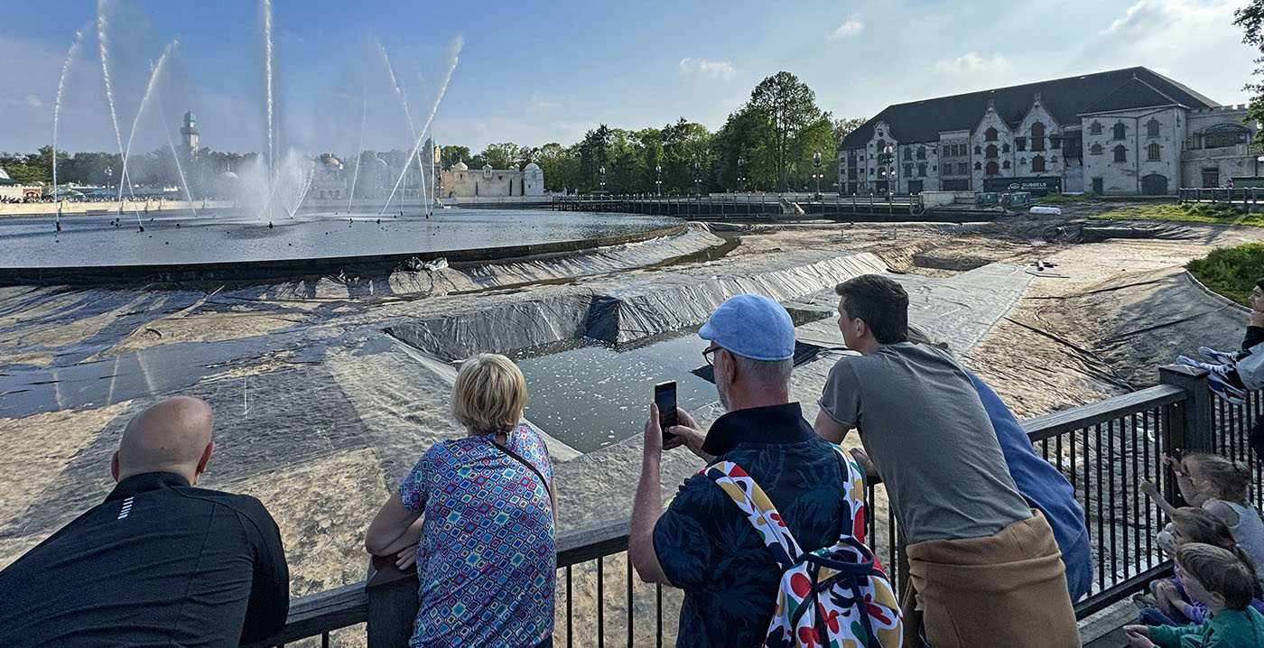 Foto's: Efteling-watershow Aquanura gaat gewoon door ondanks bouwwerkzaamheden