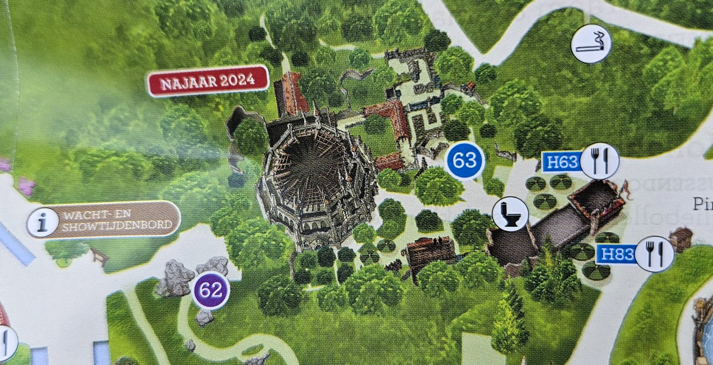 Nieuwe Efteling-attractie Danse Macabre staat op de plattegrond