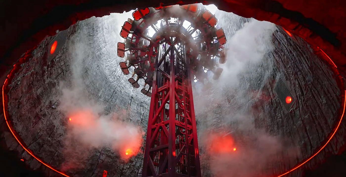 Video: attractiepark Gardaland opent vrijevaltoren Wolf Legend
