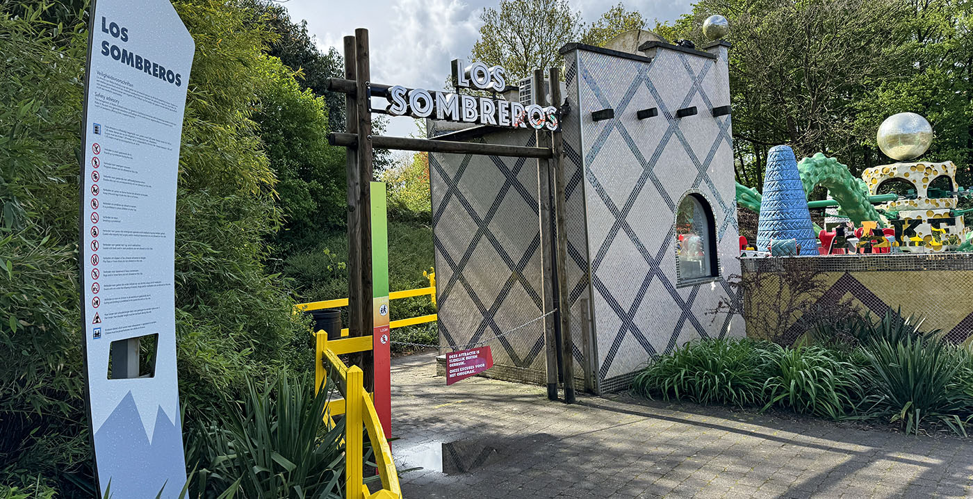 Walibi-attractie Los Sombreros is dit seizoen nog niet open geweest