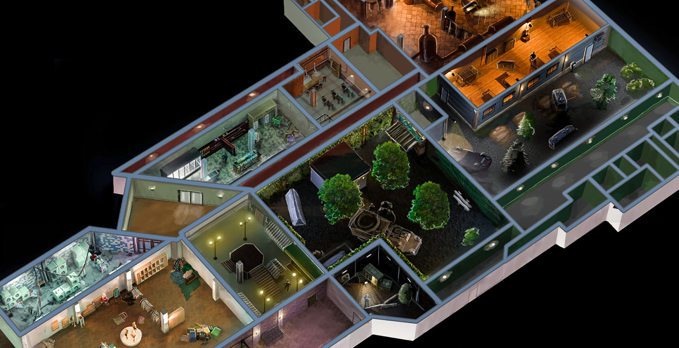 Verlaten winkelcentrum wordt omgebouwd tot interactief themapark met horrorgames