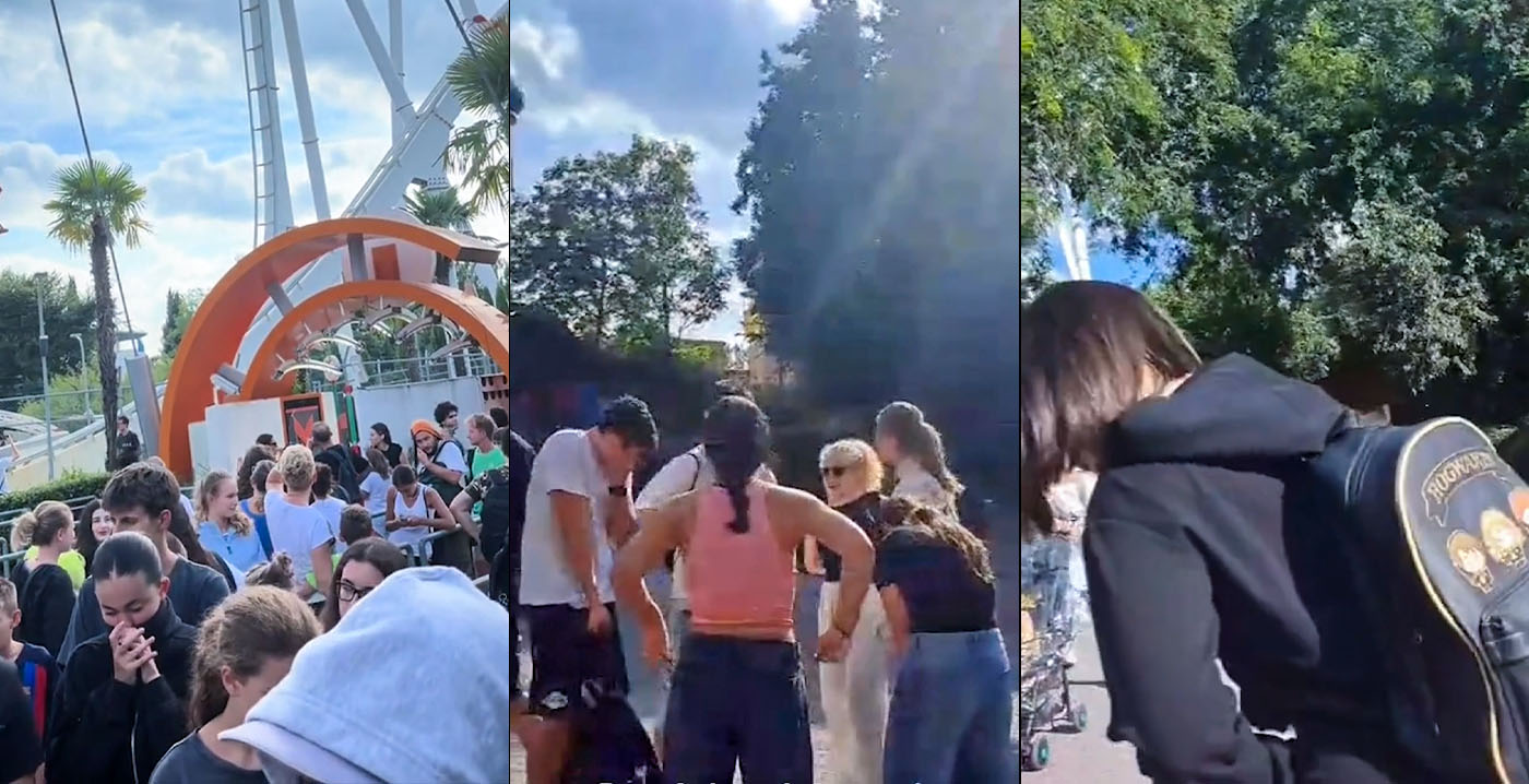 Video: bezoekers Italiaans pretpark worden gek van insectenplaag