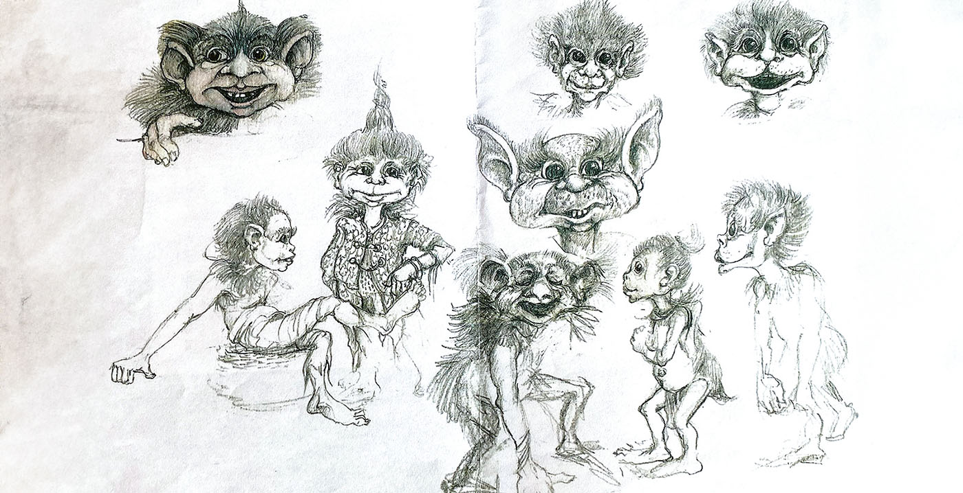 Toverland onthult nooit eerder vertoonde tekeningen van Efteling-ontwerper Ton van de Ven