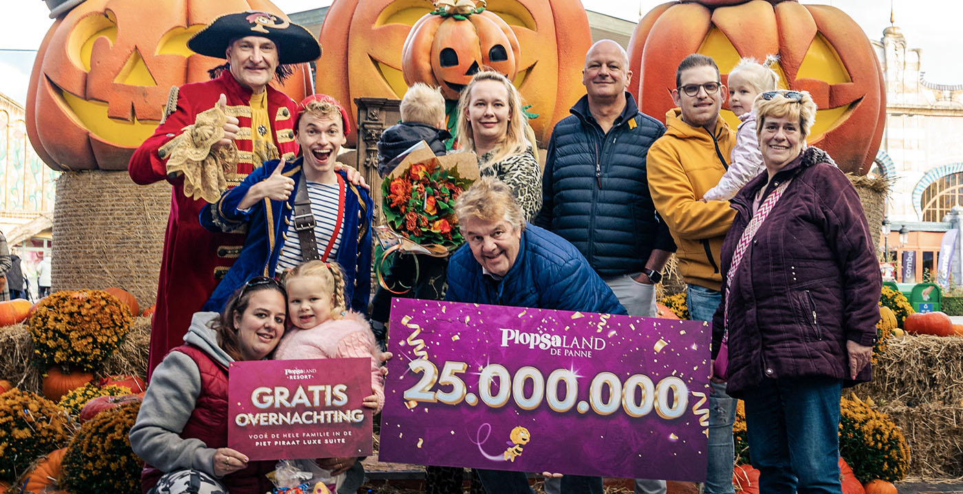 Plopsaland viert 25 miljoen bezoekers sinds opening in 2000