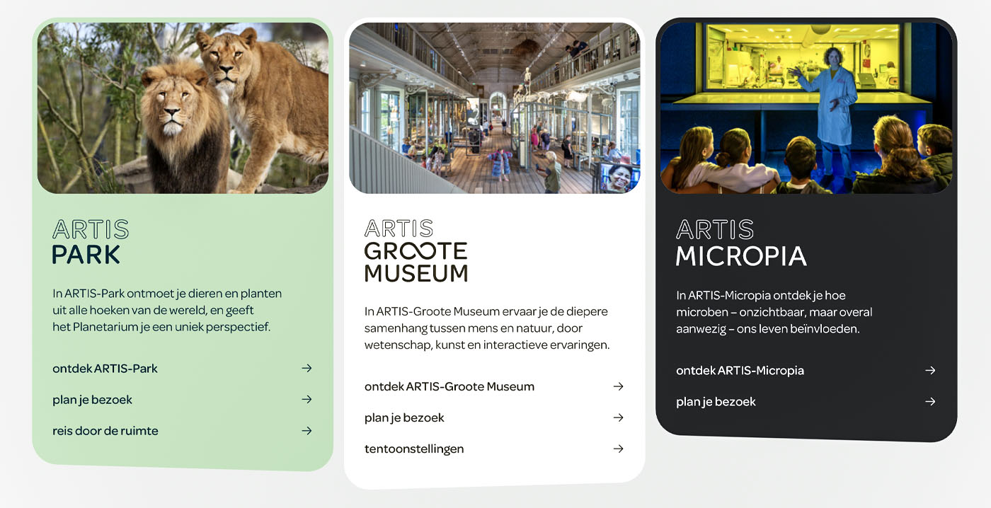 Dit is de nieuwe website van dierentuin Artis