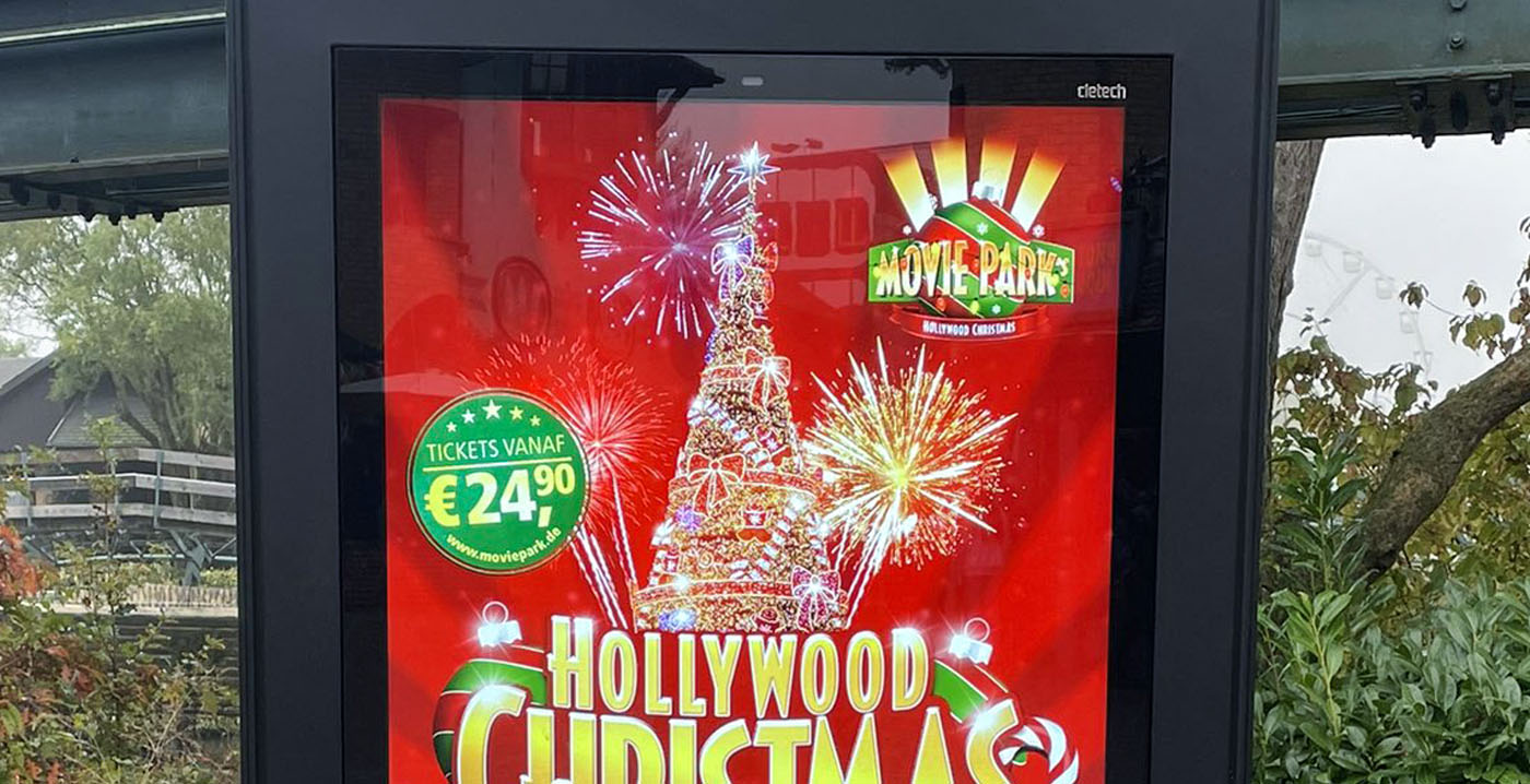 Bobbejaanland maakt in het park reclame voor Movie Park Germany