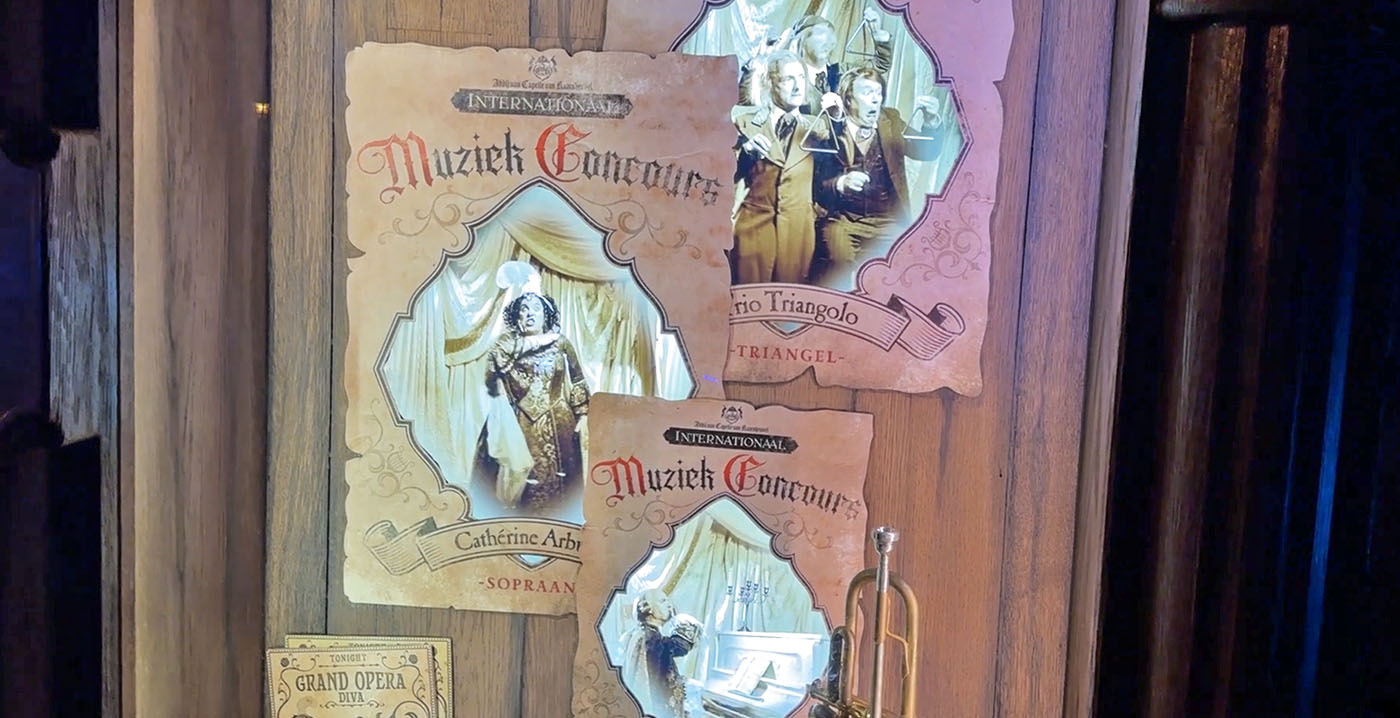 Video: affiches komen tot leven in gebied rond Efteling-attractie Danse Macabre