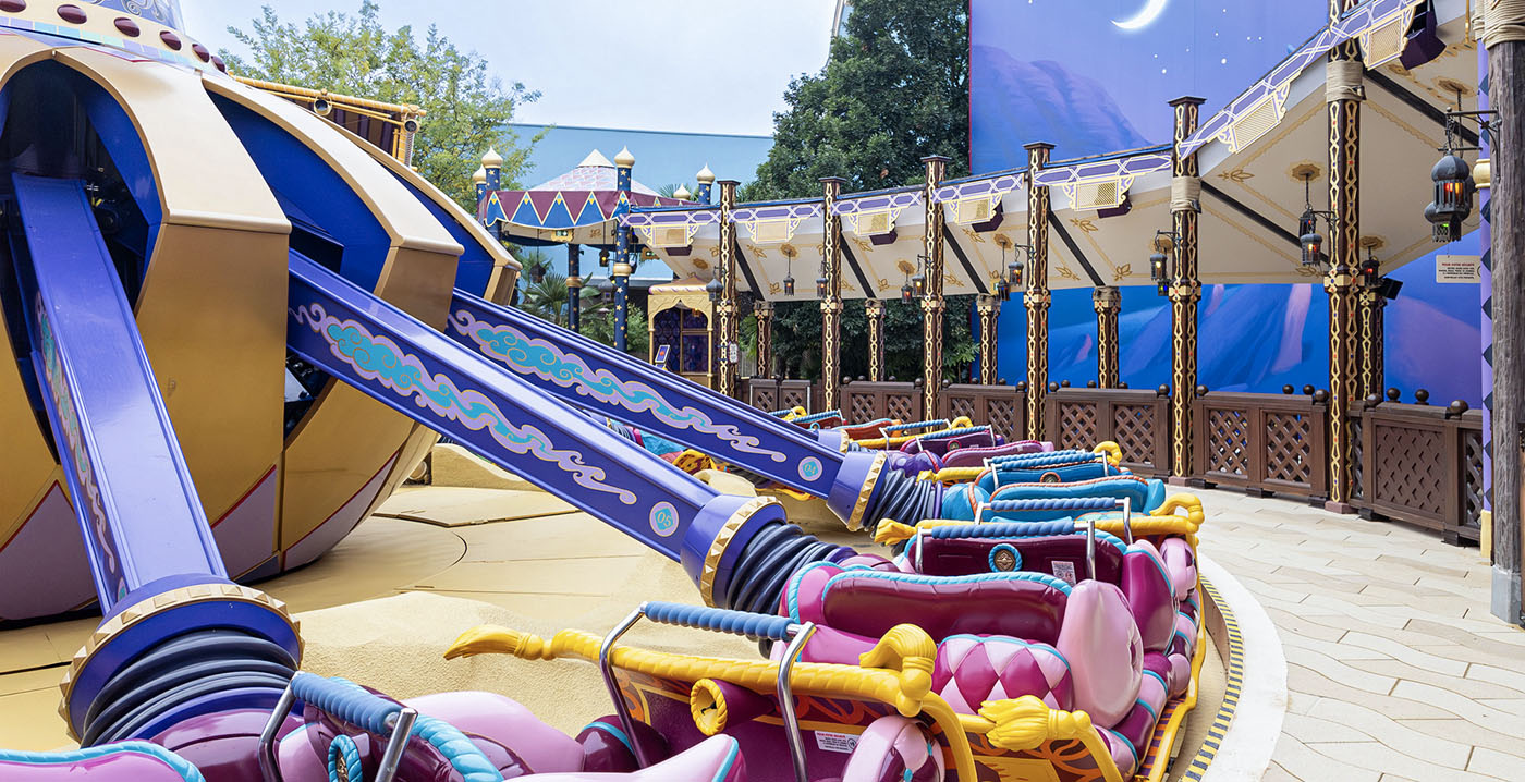 Foto's: Disneyland Paris heropent Aladdin-attractie na tien maanden
