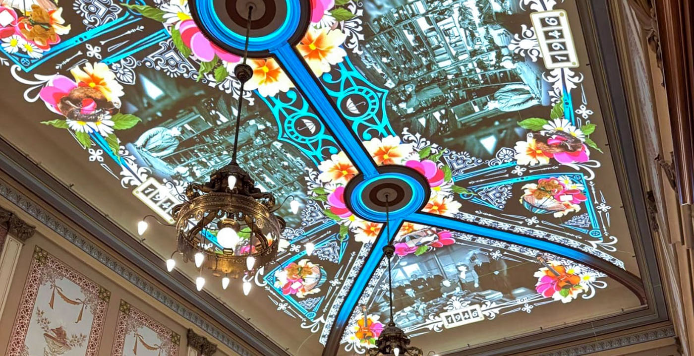 Plafond in Spoorwegmuseum komt tot leven: 'Multidimensionale ervaring'
