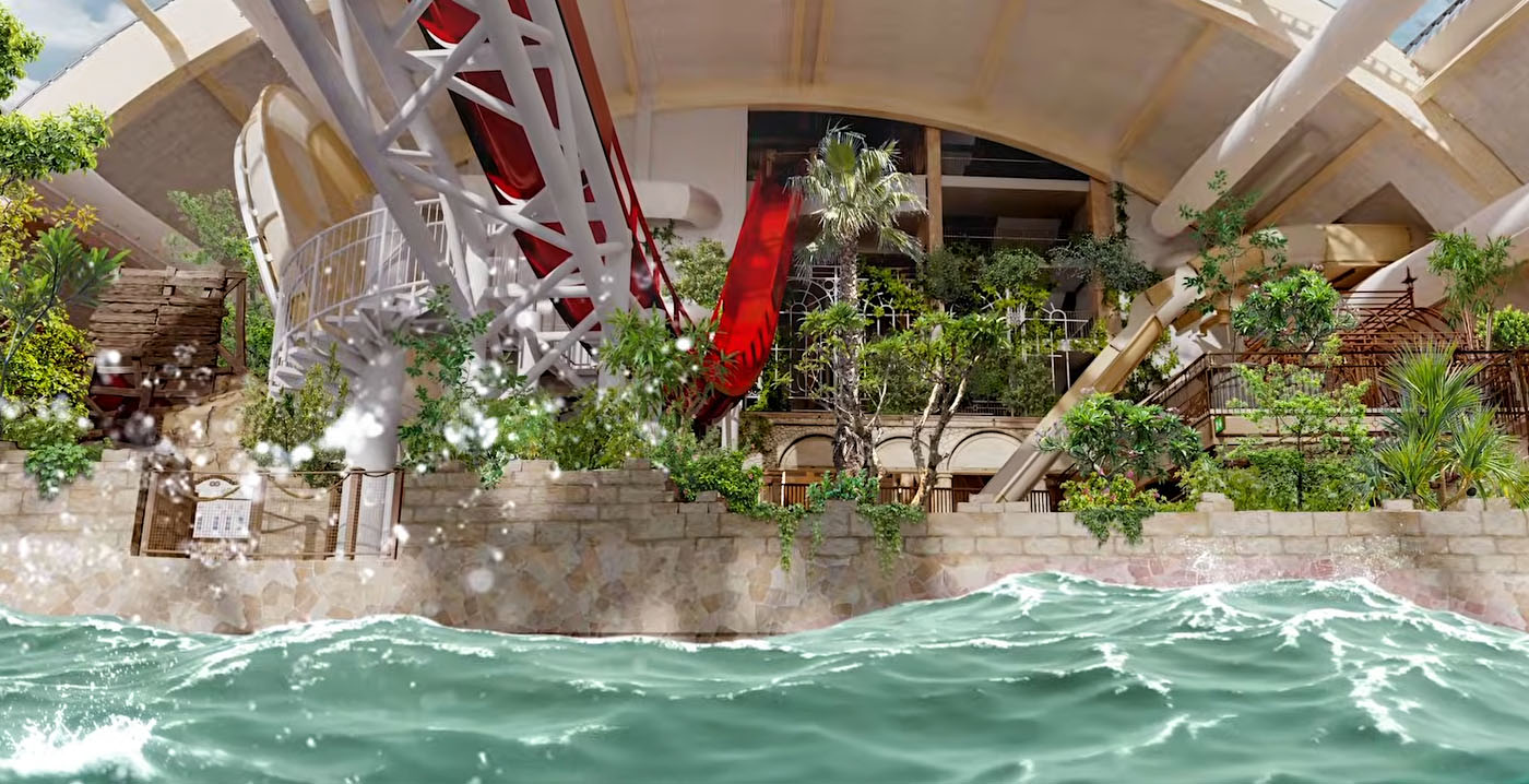 Herbouw van afgebrand waterpark is begonnen: nieuwe ontwerpen vrijgegeven