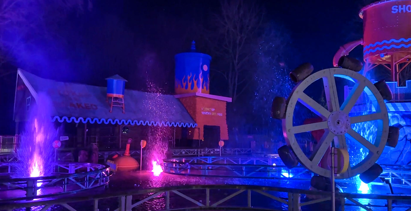 Video: op verschillende plekken nieuwe lichteffecten in Walibi Holland