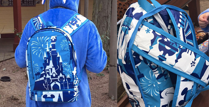 Creatieve fan maakt zelf rugzak van boodschappentassen Disneyland Paris