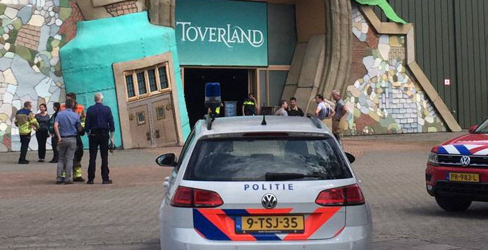 Brand in Toverland: themagebied ontruimd