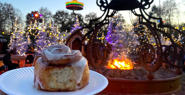 Winterse lekkernijen in de Efteling: kaneelbroodjes, karamelpopcorn en glüh-appelsap