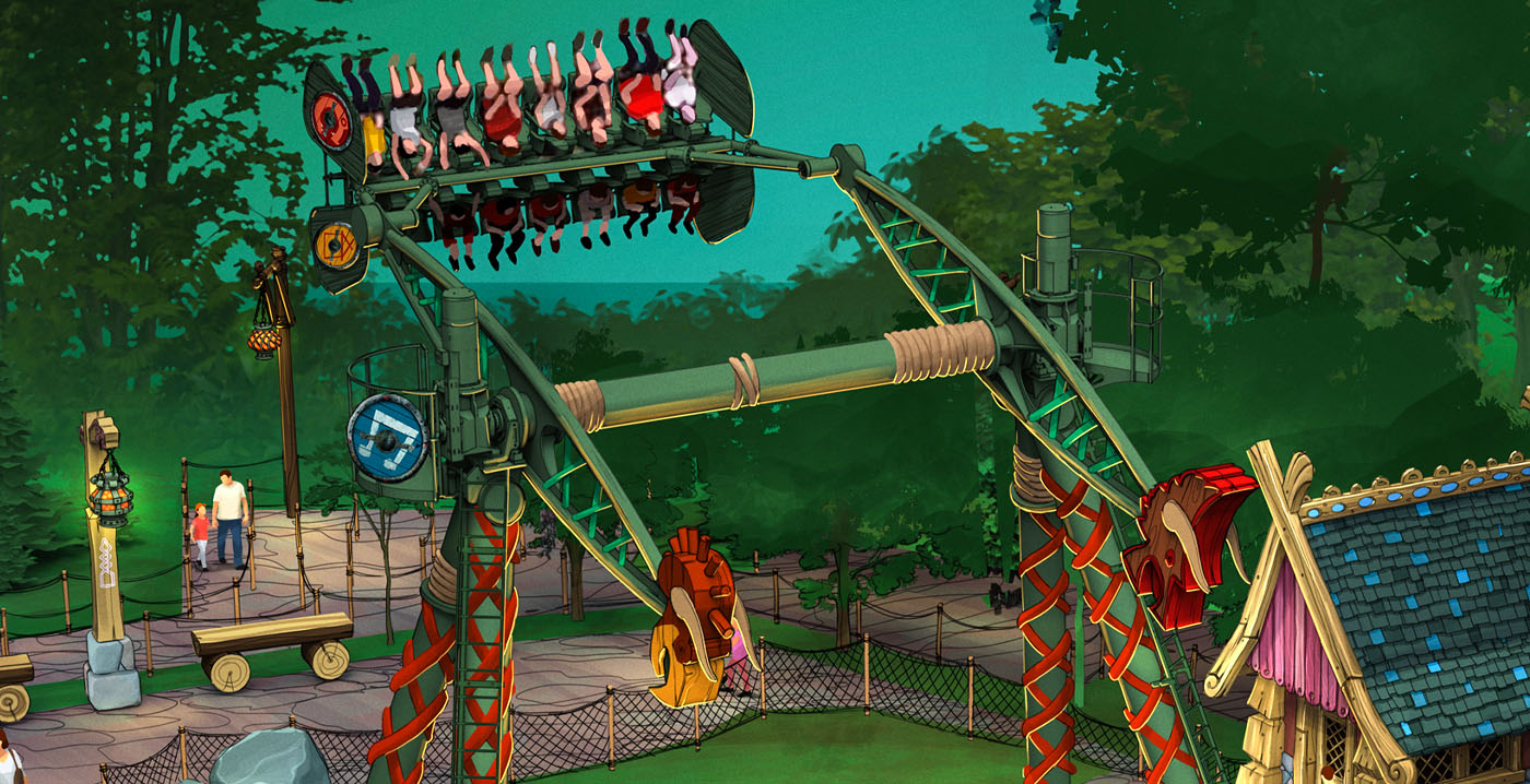 Nieuwe attractie in Plopsaland: 12 meter hoge schommel Wickie's Wervelwind
