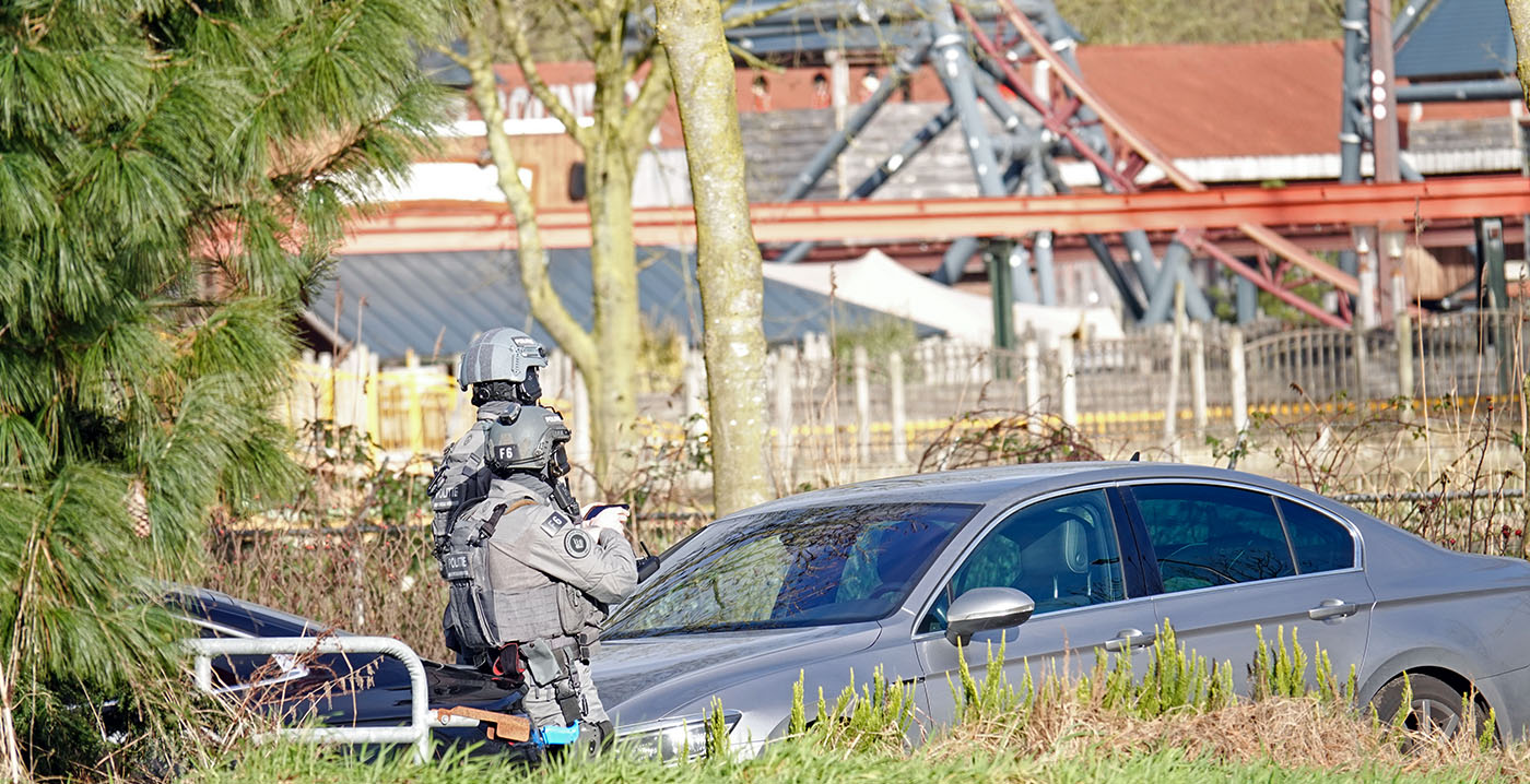 Grote politieoefening in Attractie- en Vakantiepark Slagharen