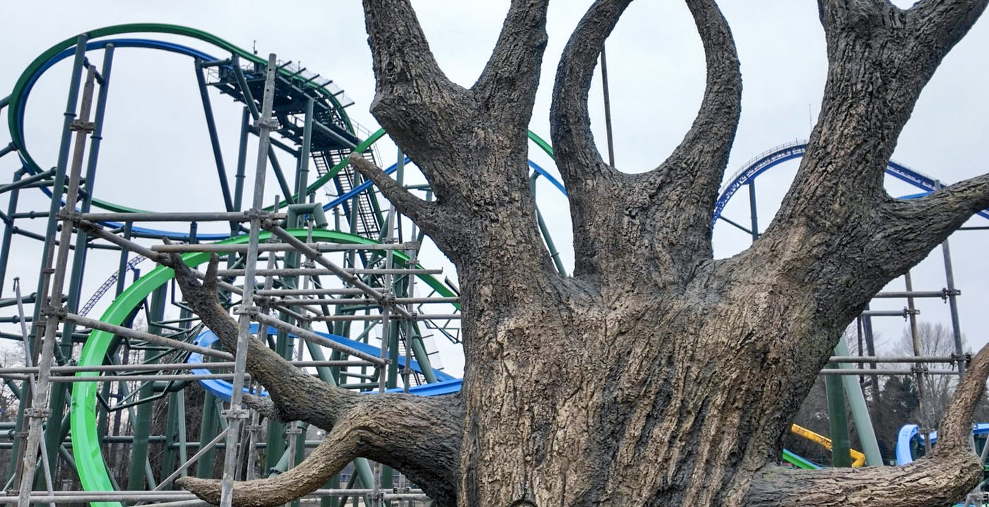 Foto's: dit wordt de ingang van YoY, de nieuwe achtbaan van Walibi Holland