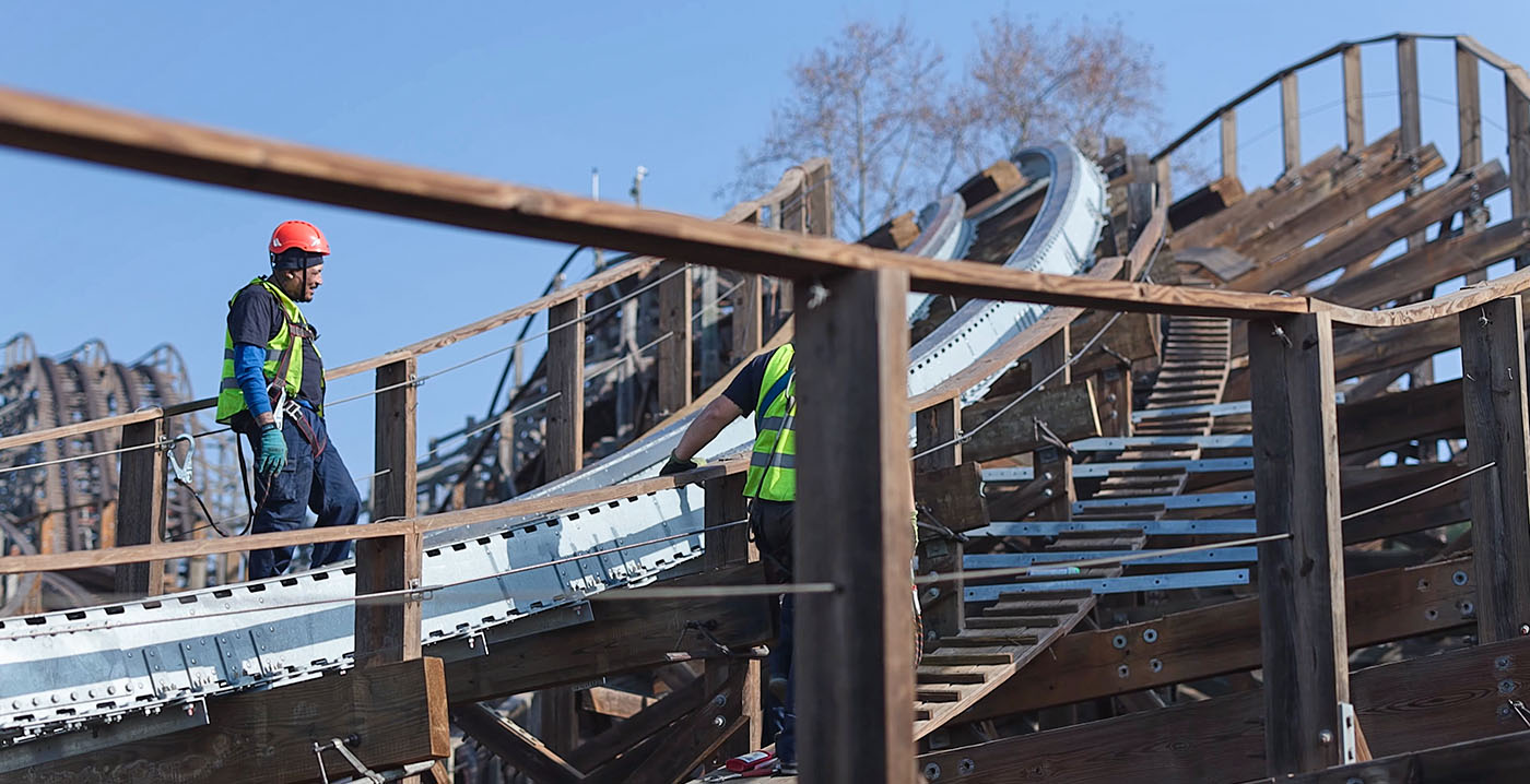 Houten achtbaan in PortAventura krijgt stalen rails