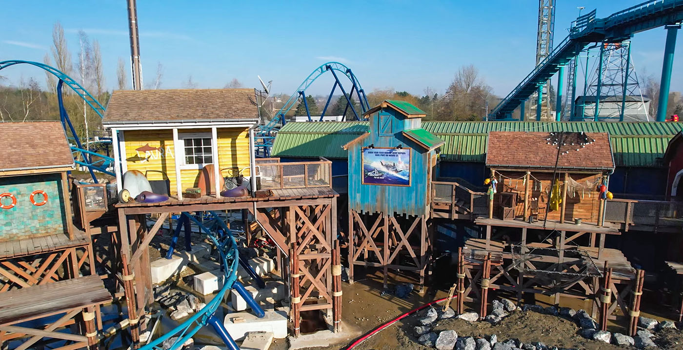 Video: decor in nieuw themagebied Walibi Belgium komt tot leven