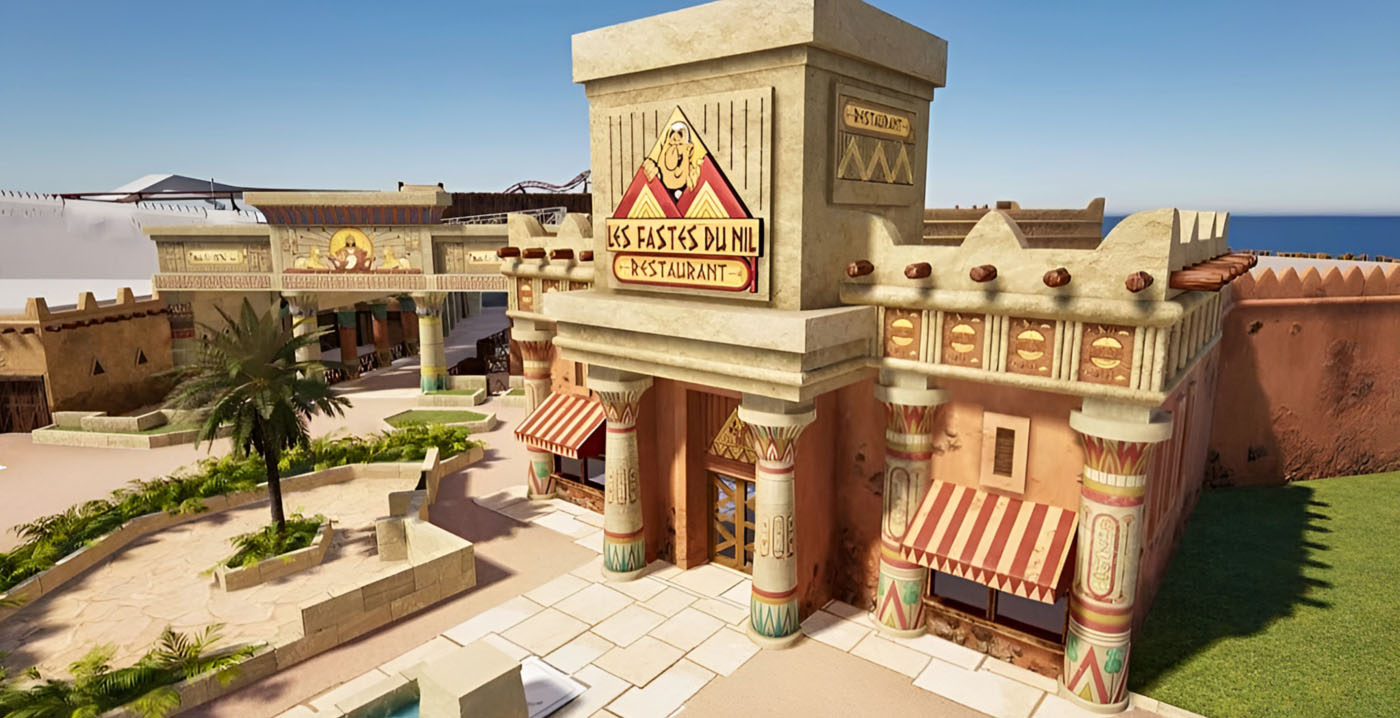 Parc Astérix presenteert Egyptisch themarestaurant in 2025