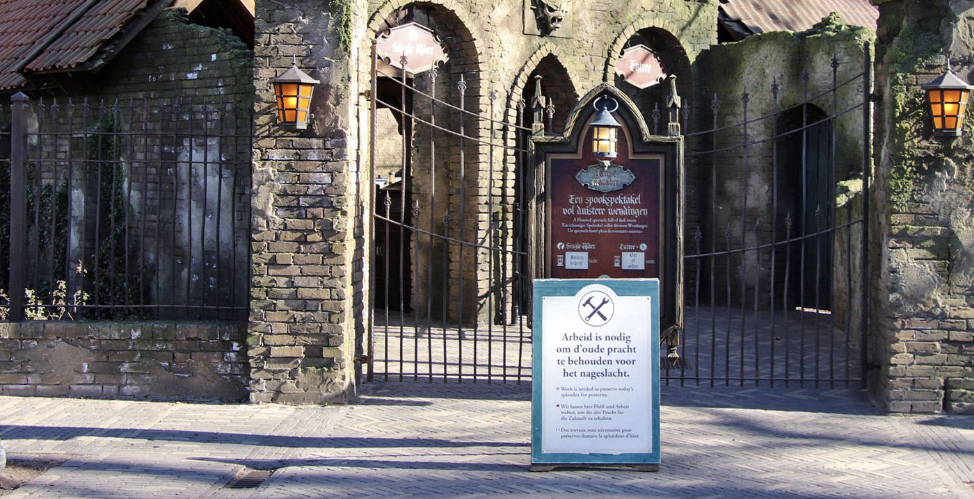 Deze week gesloten in de Efteling: Danse Macabre, Max & Moritz, Vliegende Hollander en Halve Maen