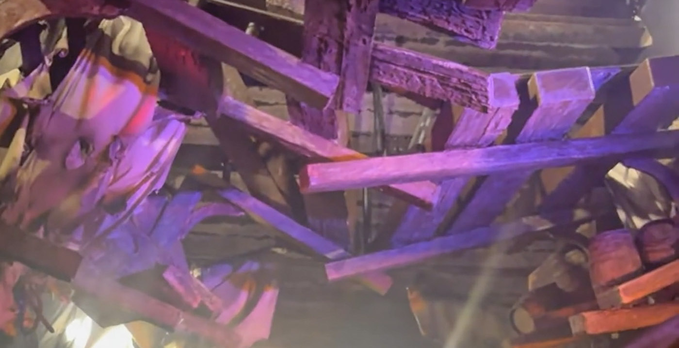 Storing bij Efteling-attractie De Vliegende Hollander: nieuwe scène met noodverlichting
