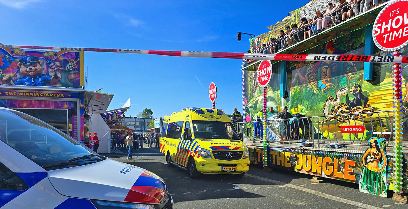 Kermismedewerker gewond in Lelystad: persoon geraakt door draaiende attractie