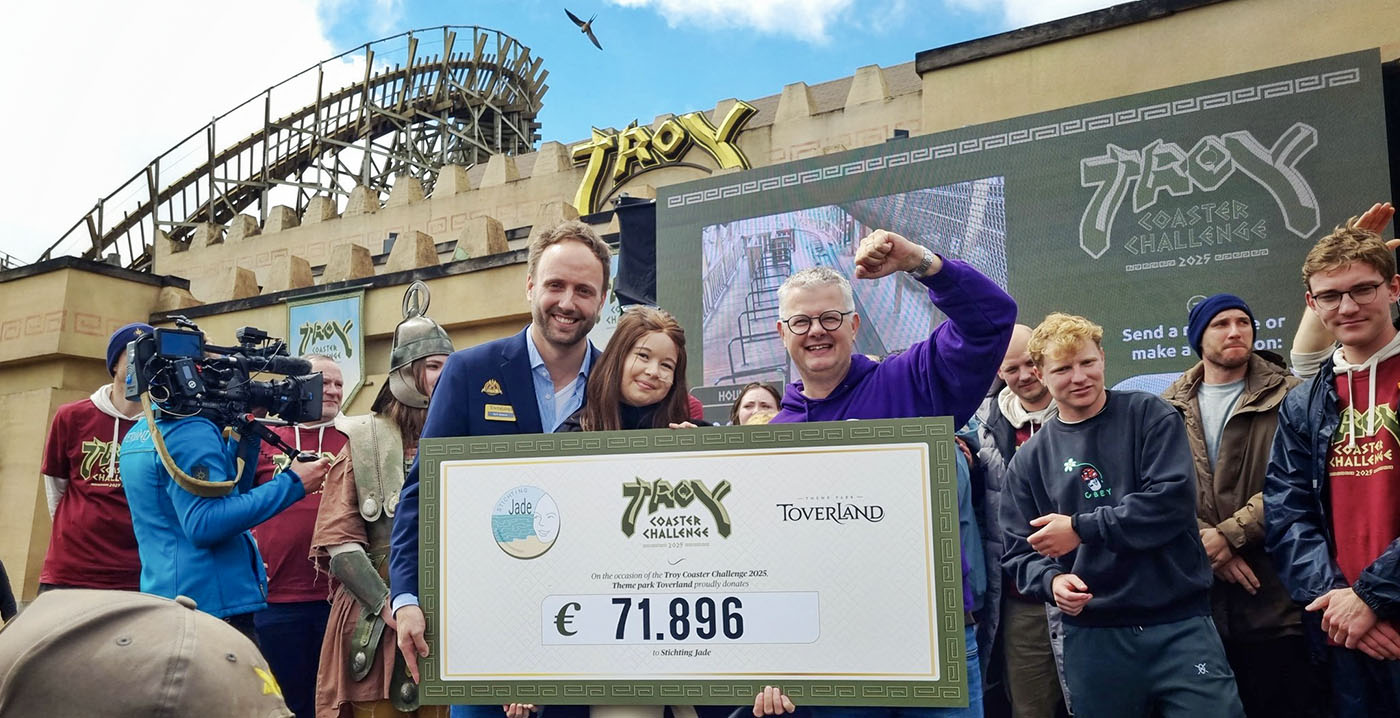 Troy Coaster Challenge in Toverland zit erop: negen uitvallers, recordbedrag opgehaald