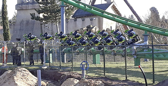 Booster Bike in Toverland vastgelopen