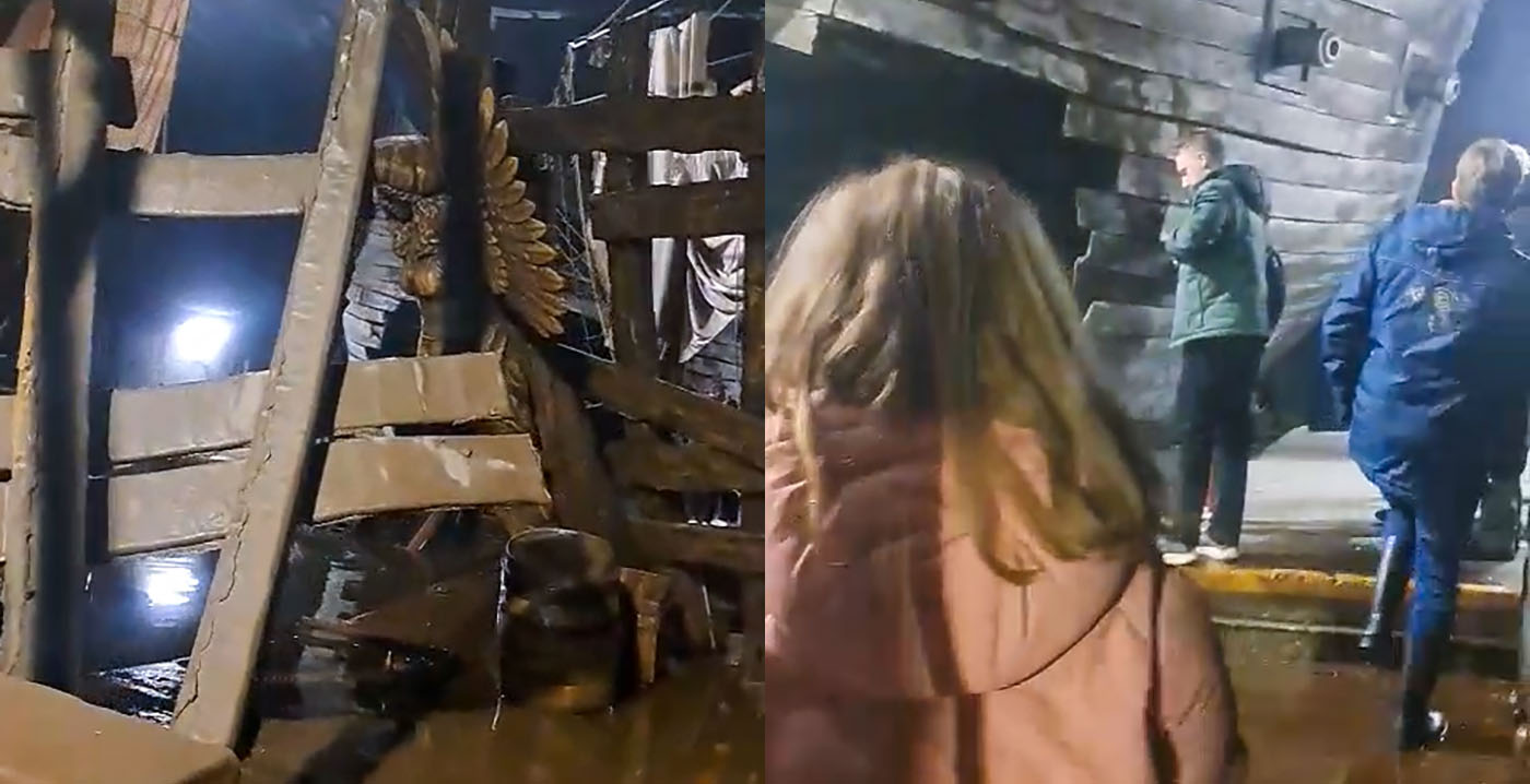 Video: Efteling-bezoekers wandelen door Vliegende Hollander tijdens evacuatie