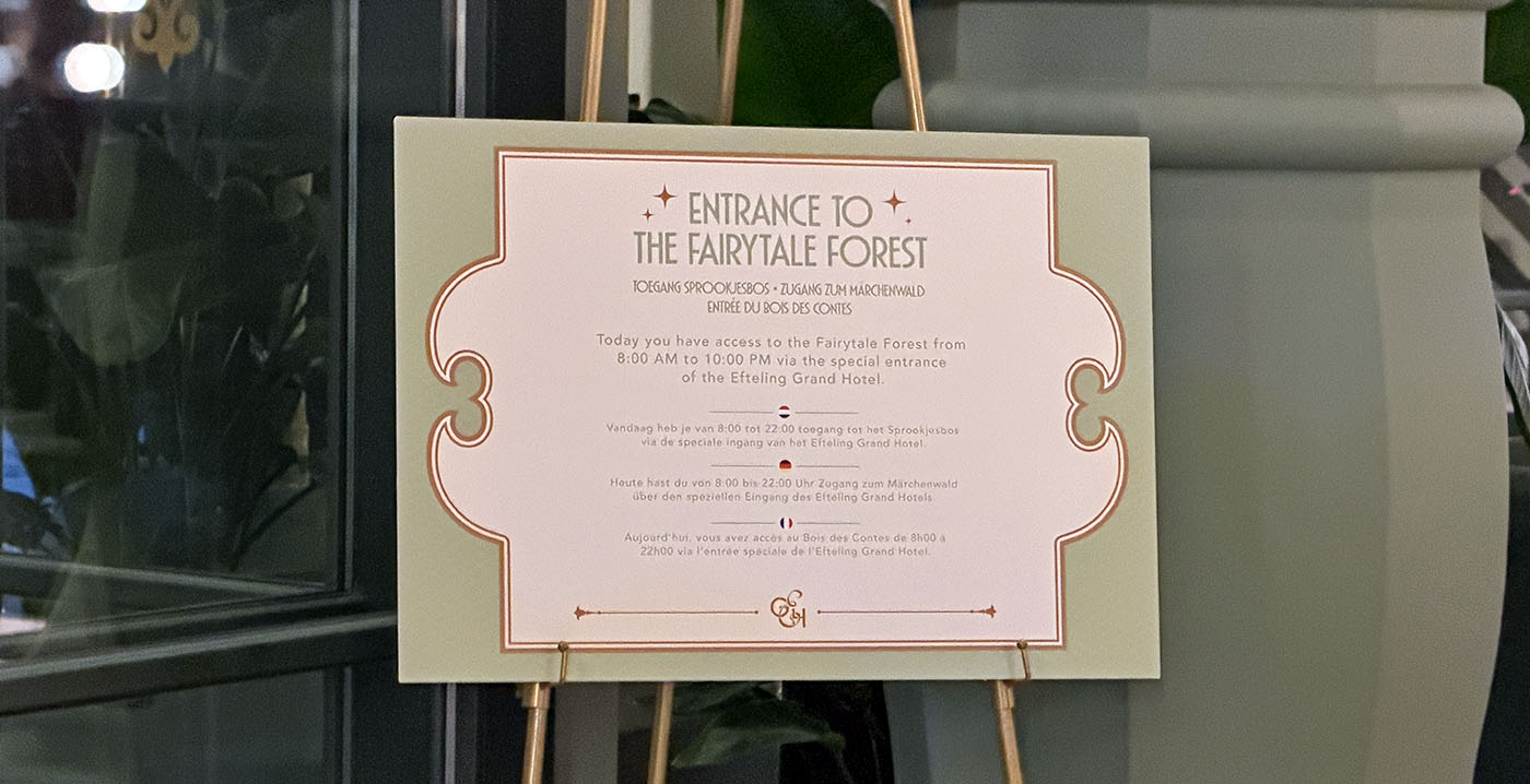 Hotelgasten Efteling mogen weer na sluitingstijd door het Sprookjesbos heen struinen