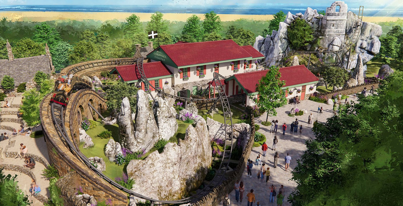 Duits attractiepark deelt ontwerpen van achtbaan met zes lanceringen: opening in 2026