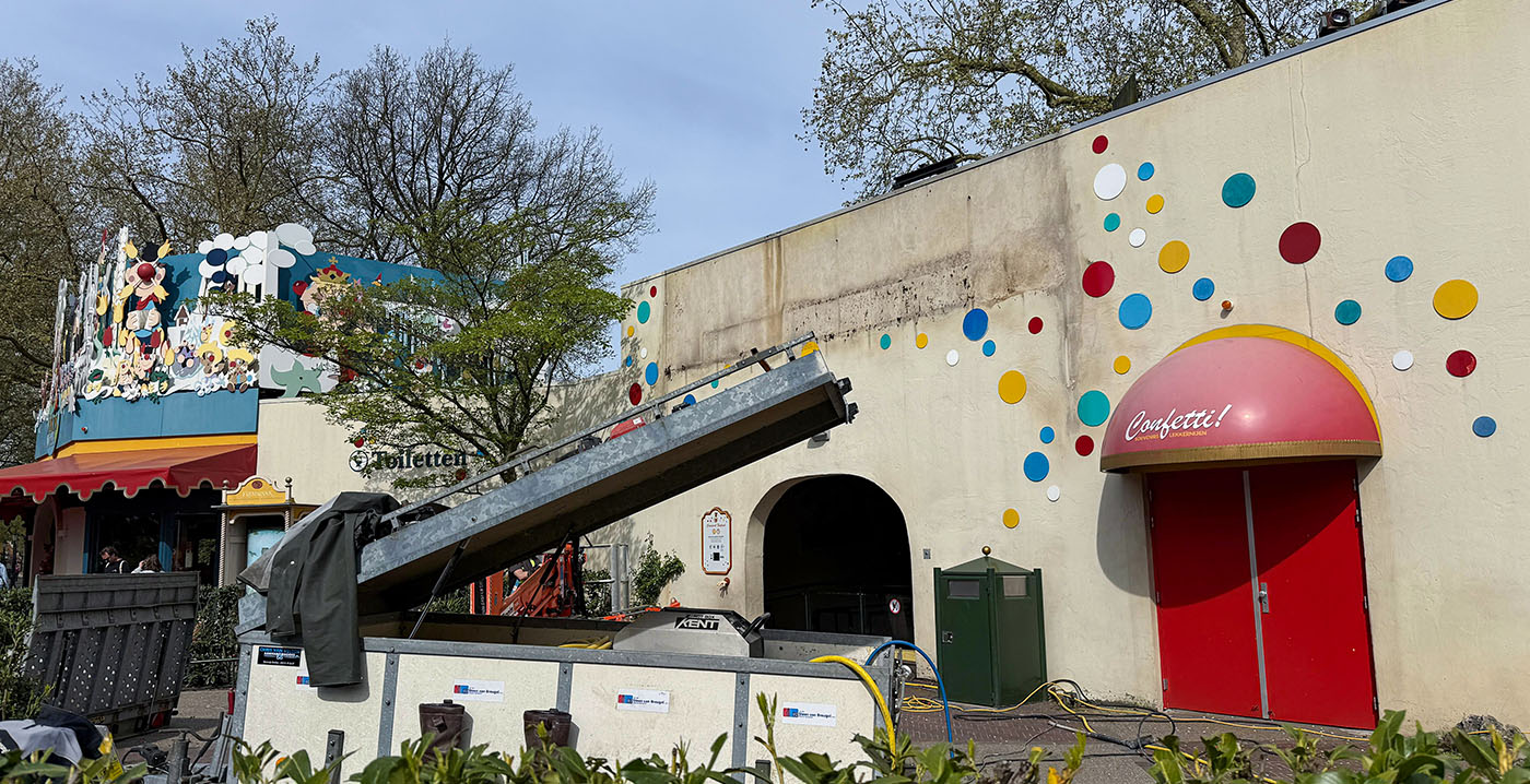 Bizar gezicht: Efteling verwijdert volledige entreepoort Carnaval Festival