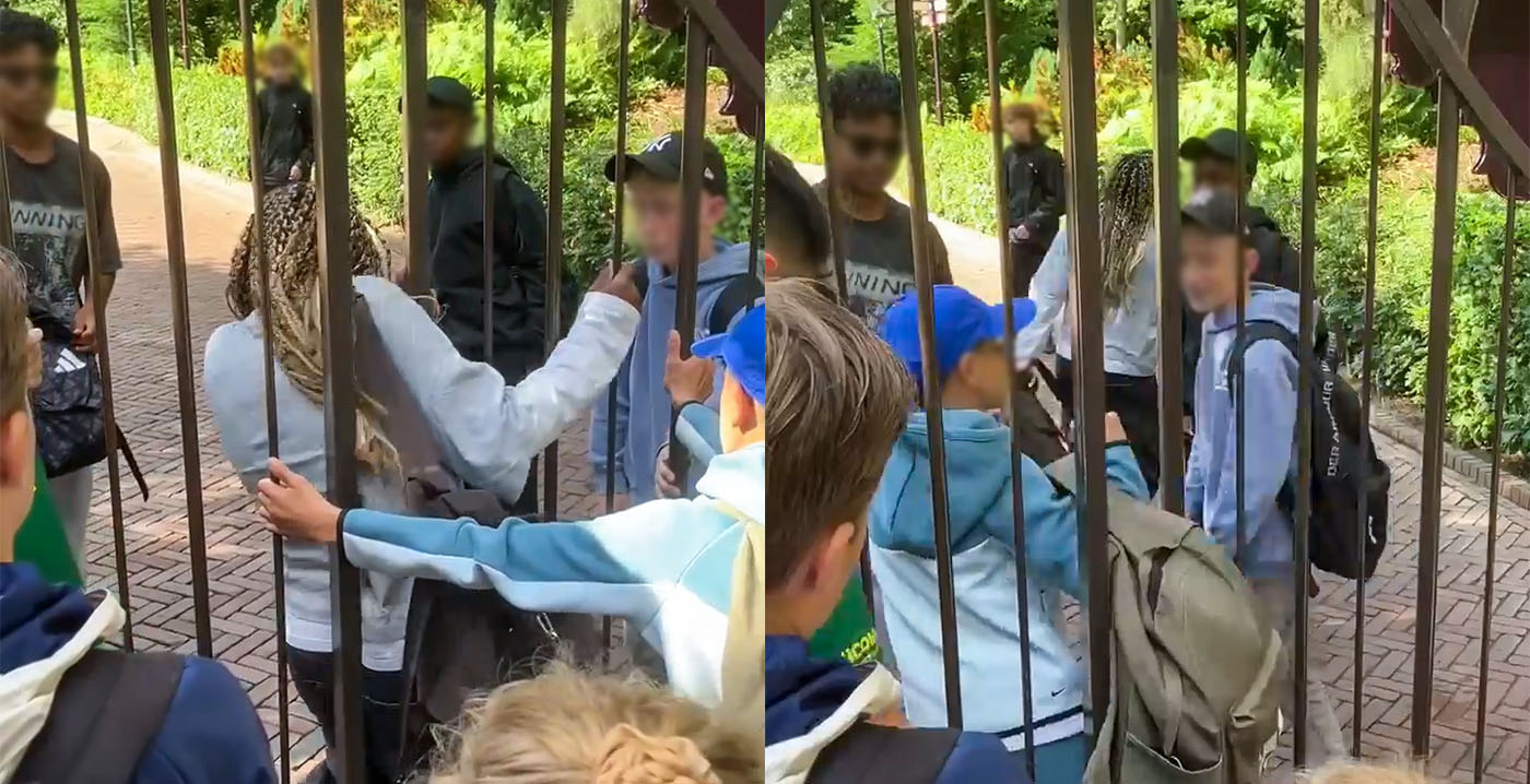 Video: brutale schoolreiskinderen forceren Efteling-poort en lopen attractiepark binnen