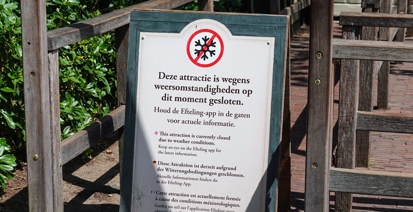 Eén attractie in de Efteling is sowieso niet bestand tegen de hitte
