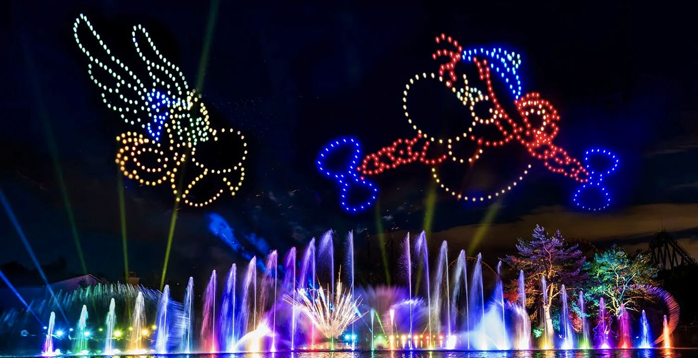 Parc Astérix deelt details over nieuw avondspektakel: vuurwerk, fonteinen en 370 drones