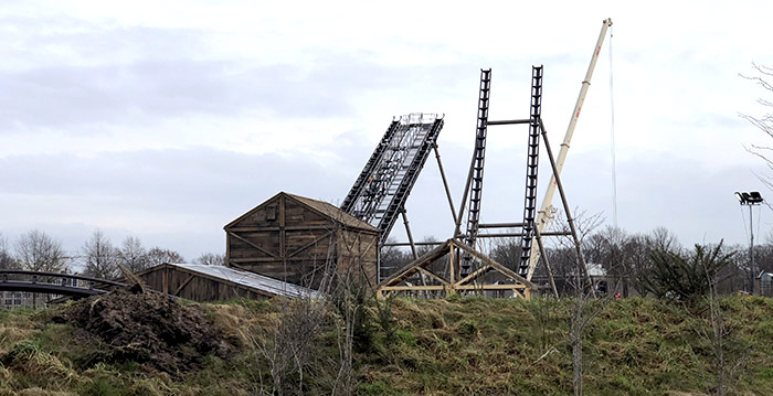 Nieuwe achtbaan Wildlands Adventure Zoo Emmen bereikt hoogste punt