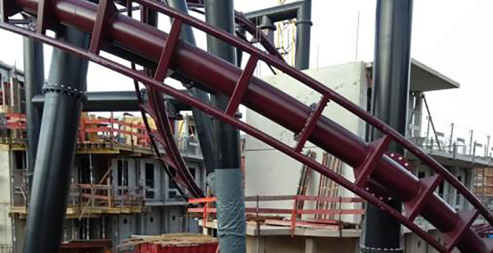 Gebouwen bij nieuwe achtbaan Phantasialand gaan de hoogte in