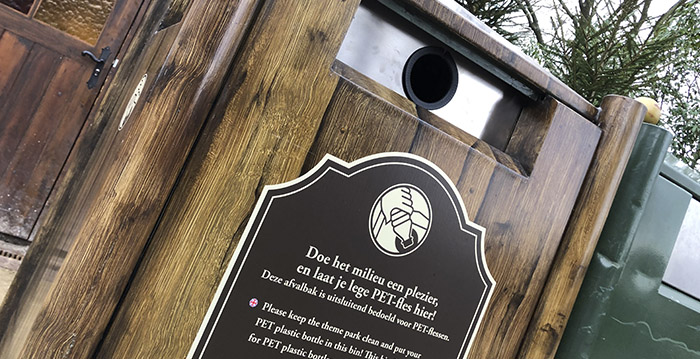 Efteling start proef met nieuwe prullenbakken