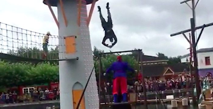 Ongeluk bij stuntshow in Legoland