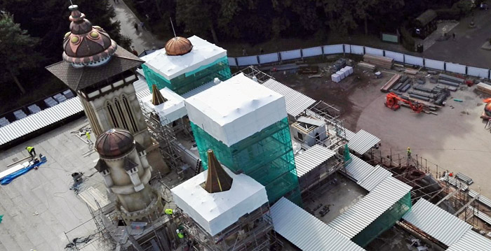 Hoogste toren van Efteling-attractie Symbolica uit de steigers