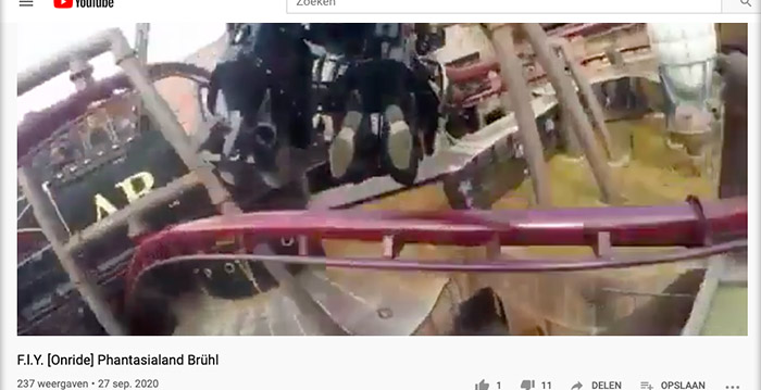 Phantasialand probeert onride-video van nieuwe achtbaan F.L.Y. wanhopig offline te halen