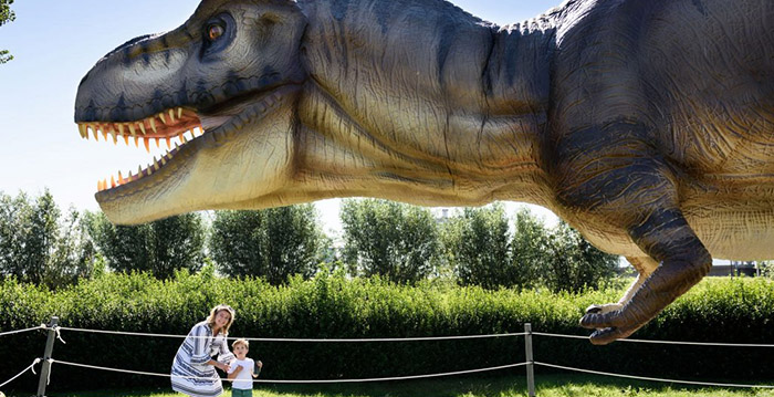 Nieuw themapark met ruim zeventig dinosaurussen in Gouda