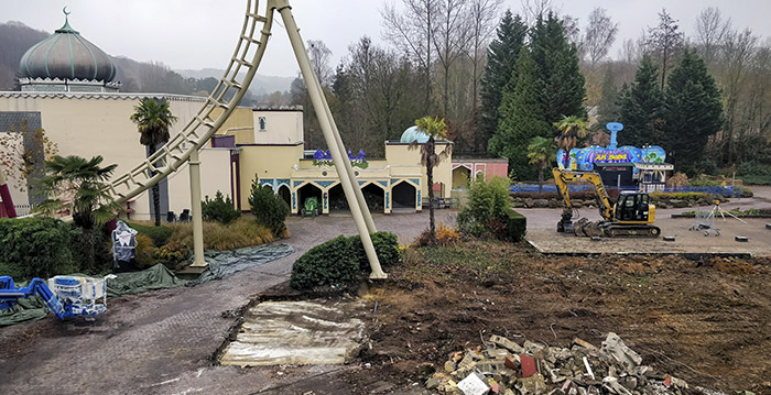 Walibi Belgium werkt aan nieuw themagebied met darkride