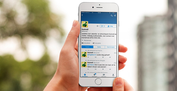 Nepaccount doet zich voor als Duinrell op Twitter